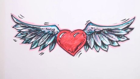 Comment Dessiner Un Cœur Avec Des Ailes Minutefacile Com Comment Dessiner Un Cœur Avec Des Ailes Minutefacile Com