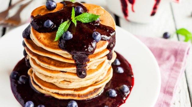 1. Crêpes aux bleuets