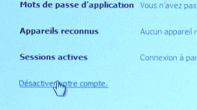 La désactivation d'un compte Facebook