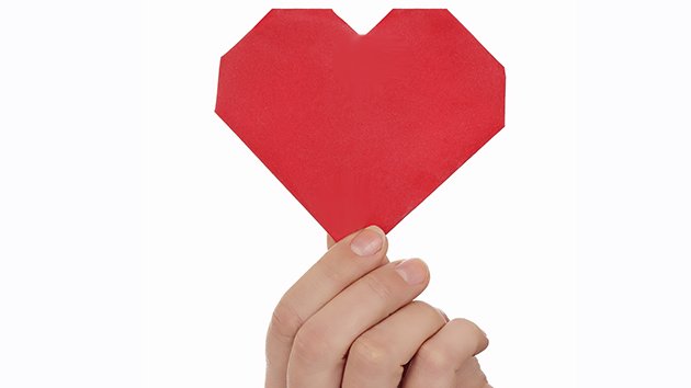 Le coeur en origami