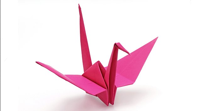 La grue en origami